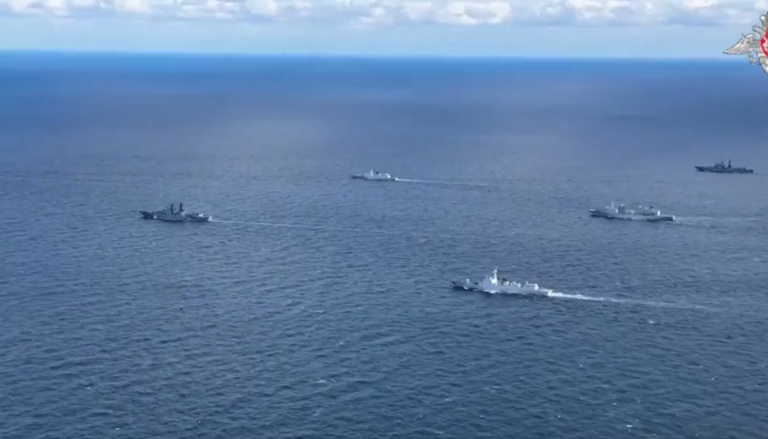 Russia, China warships enter Sea of Okhotsk for drills Beibu Interaction-2024