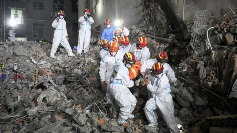 China has jailed 15 people over building collapse that killed dozens