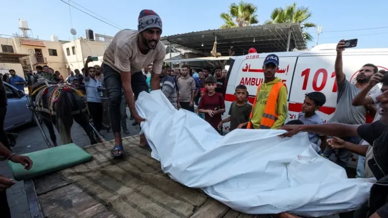 Israeli airstrike kills eight Palestinians in Gaza City, medics say